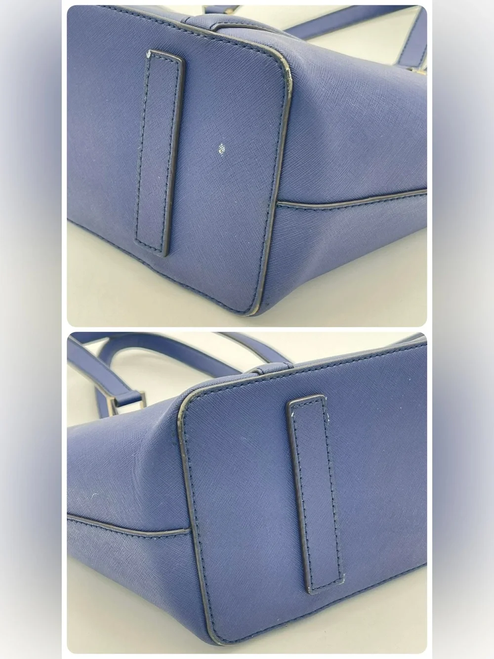 Kate Spade Navy Saffiano Leather Tote Bag